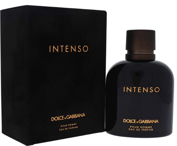 Dolce and Gabbana Intenso Perfume Front and Side View